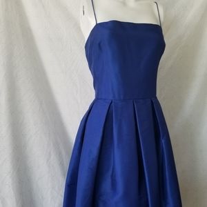Retro royal blue cocktail dress